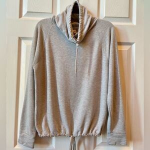Gilligan & O'Malley Light Gray Cowl Neck Sweater